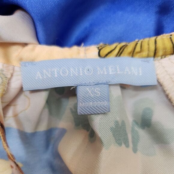 Antonio Melani Raffaella Key Hole Tie Neck Long Sleeve Belted Mini Dress Size XS - Picture 11 of 13